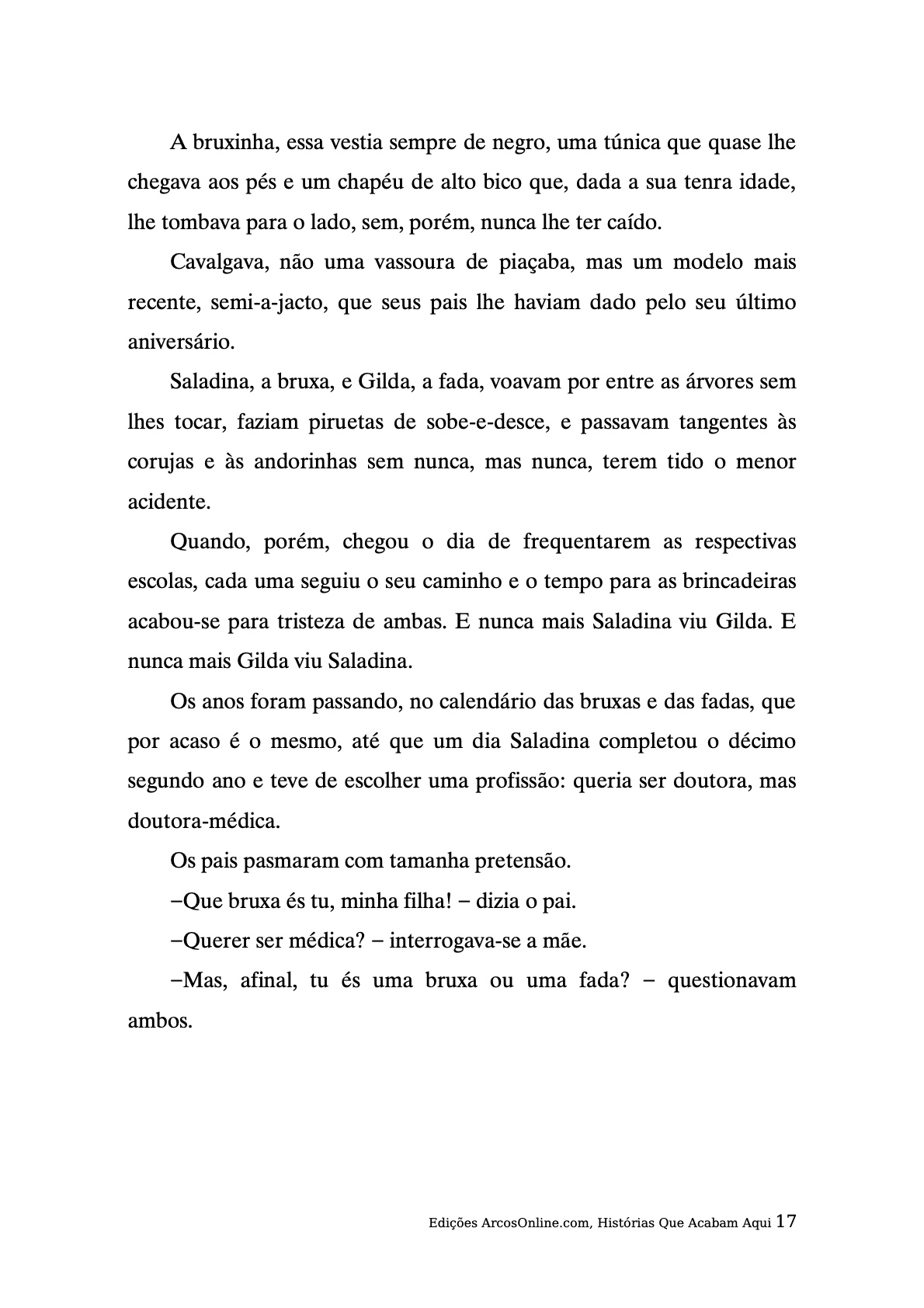 Página 17 - Livro Infantil Histórias que Acabam Aqui para Ler e Imprimir para imprimir