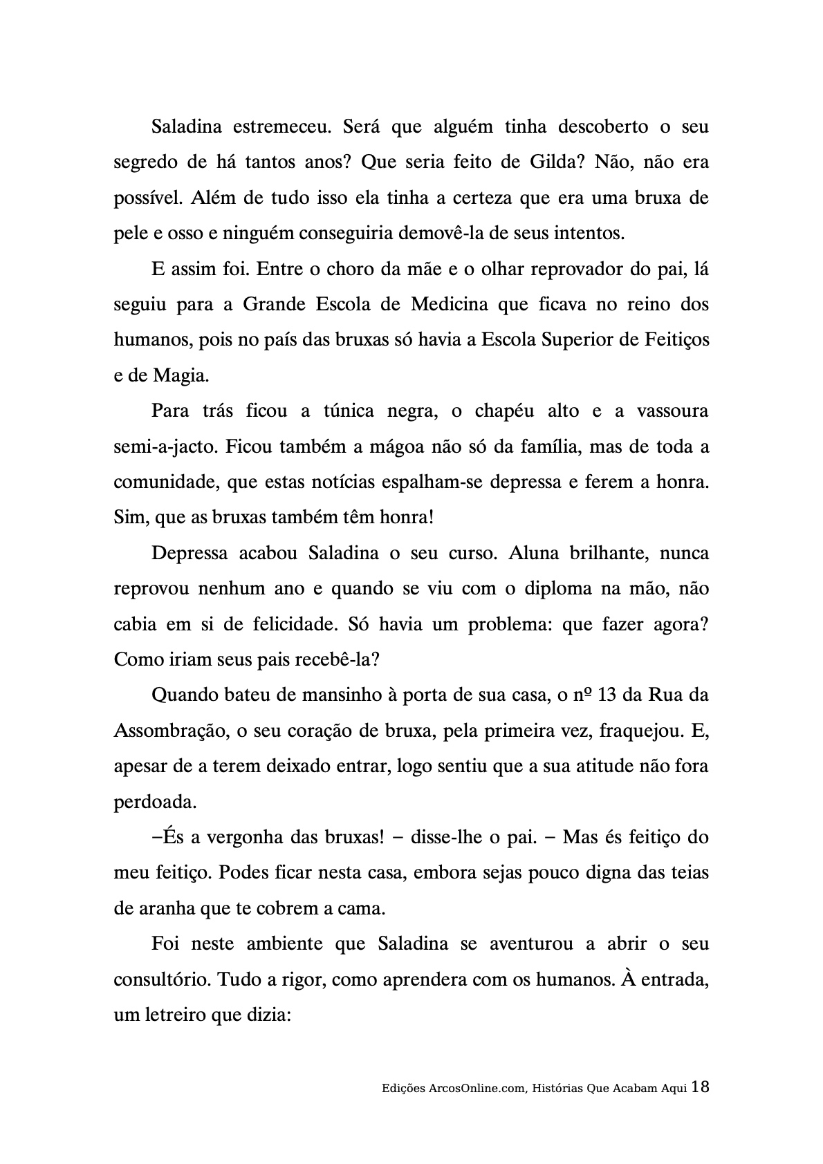 Página 18 - Livro Infantil Histórias que Acabam Aqui para Ler e Imprimir para imprimir