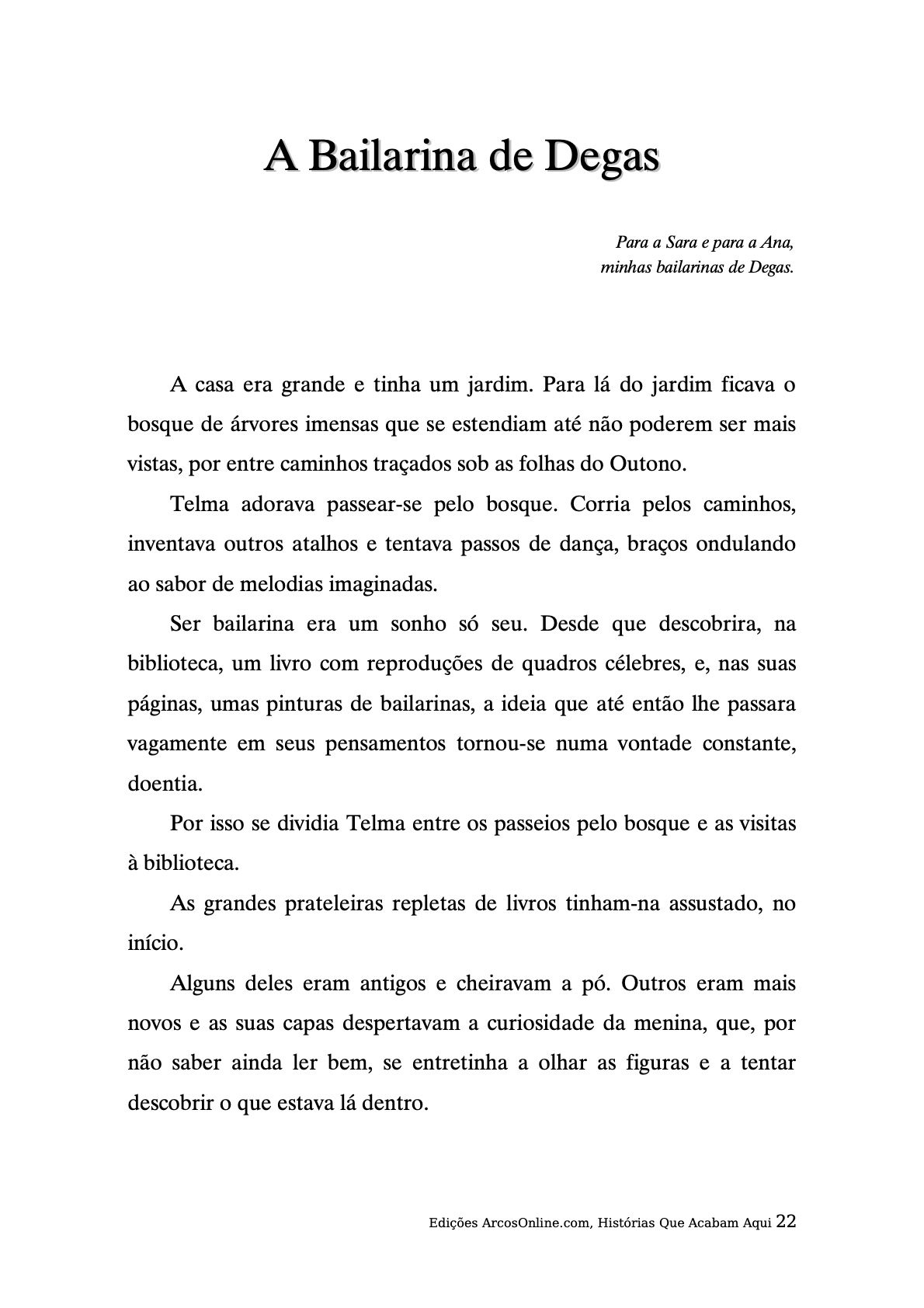 Página 22 - Livro Infantil Histórias que Acabam Aqui para Ler e Imprimir para imprimir