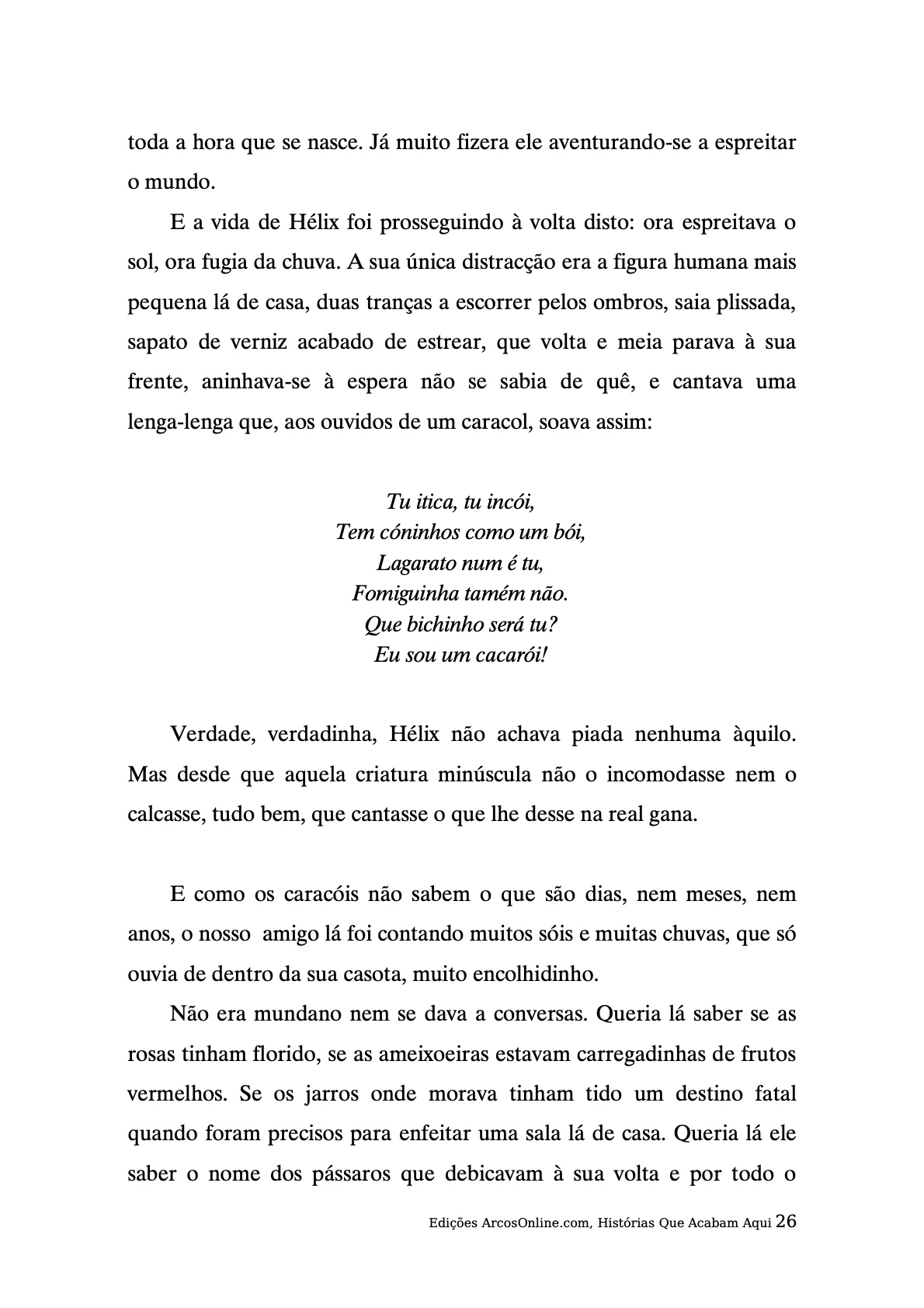 Página 26 - Livro Infantil Histórias que Acabam Aqui para Ler e Imprimir para imprimir