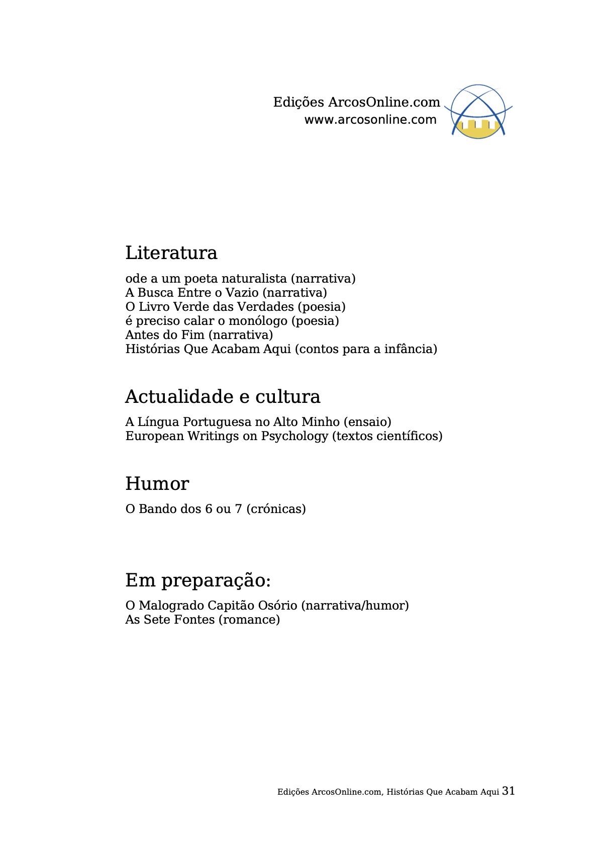 Página 31 - Livro Infantil Histórias que Acabam Aqui para Ler e Imprimir para imprimir