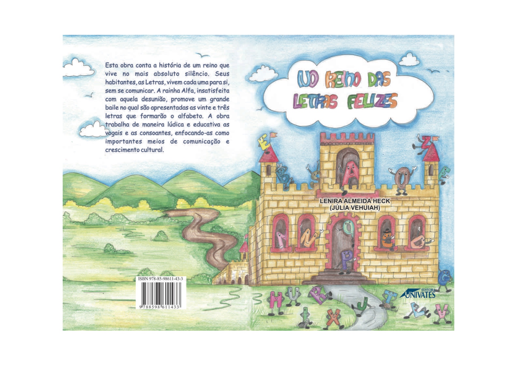 Página 1 - Livro Infantil No Reino das Letras Felizes para Ler e Imprimir para imprimir