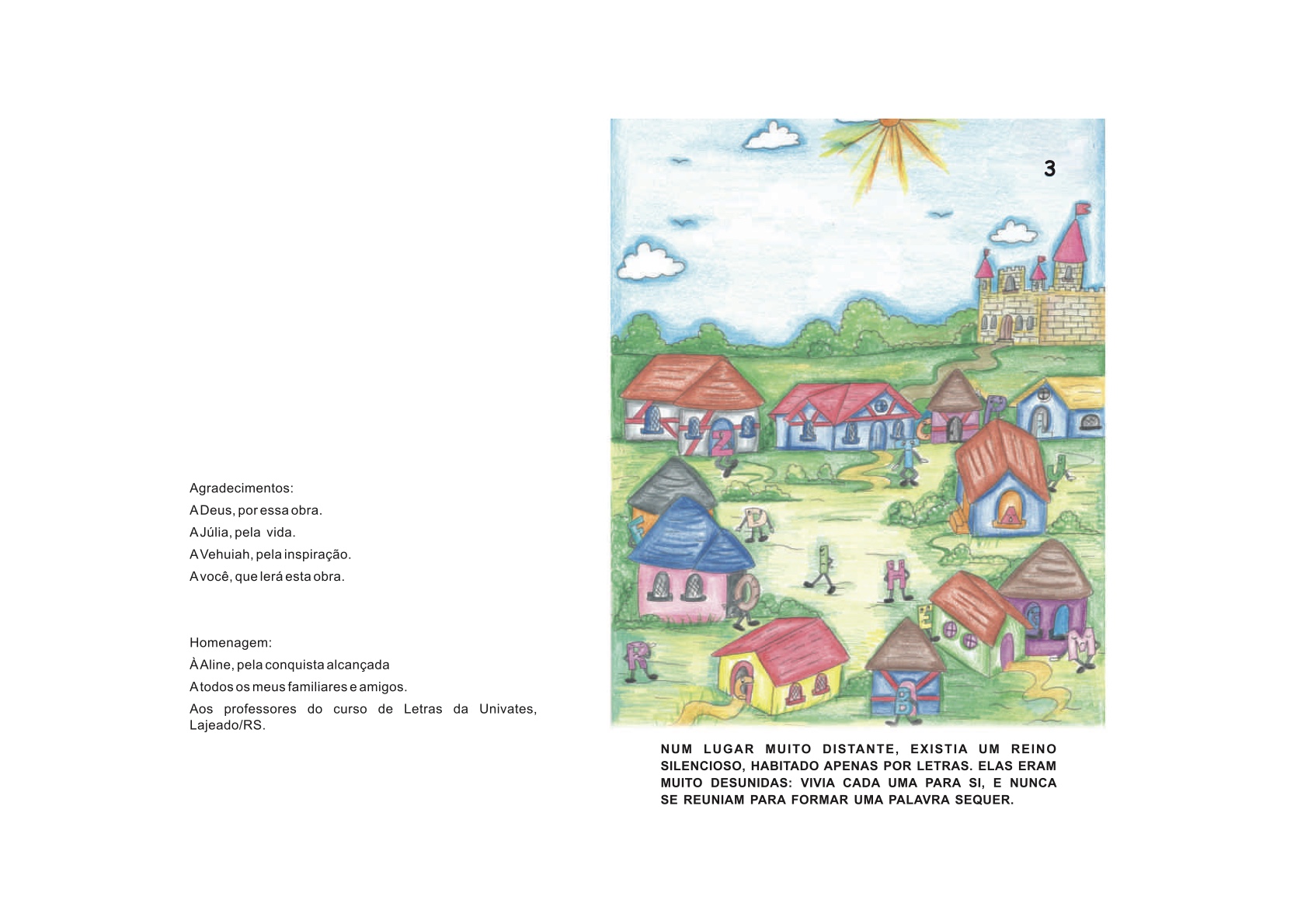 Página 3 - Livro Infantil No Reino das Letras Felizes para Ler e Imprimir para imprimir