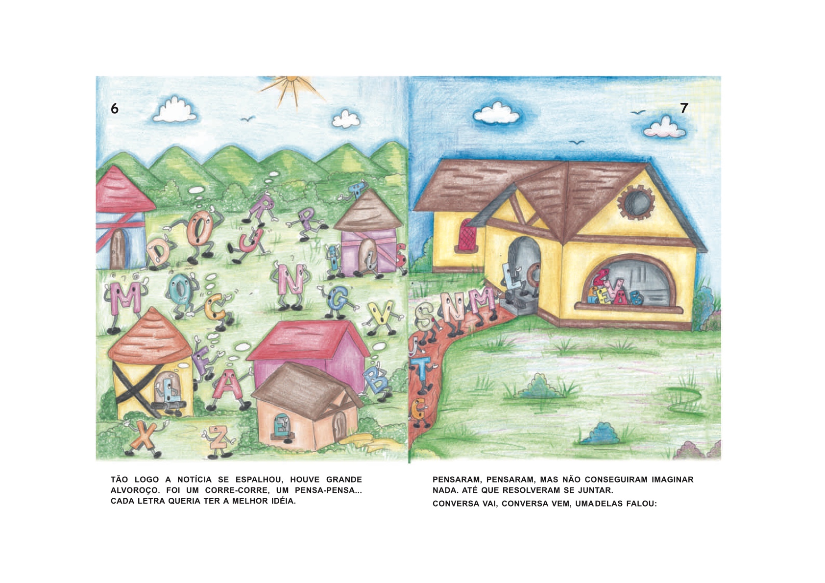 Página 5 - Livro Infantil No Reino das Letras Felizes para Ler e Imprimir para imprimir