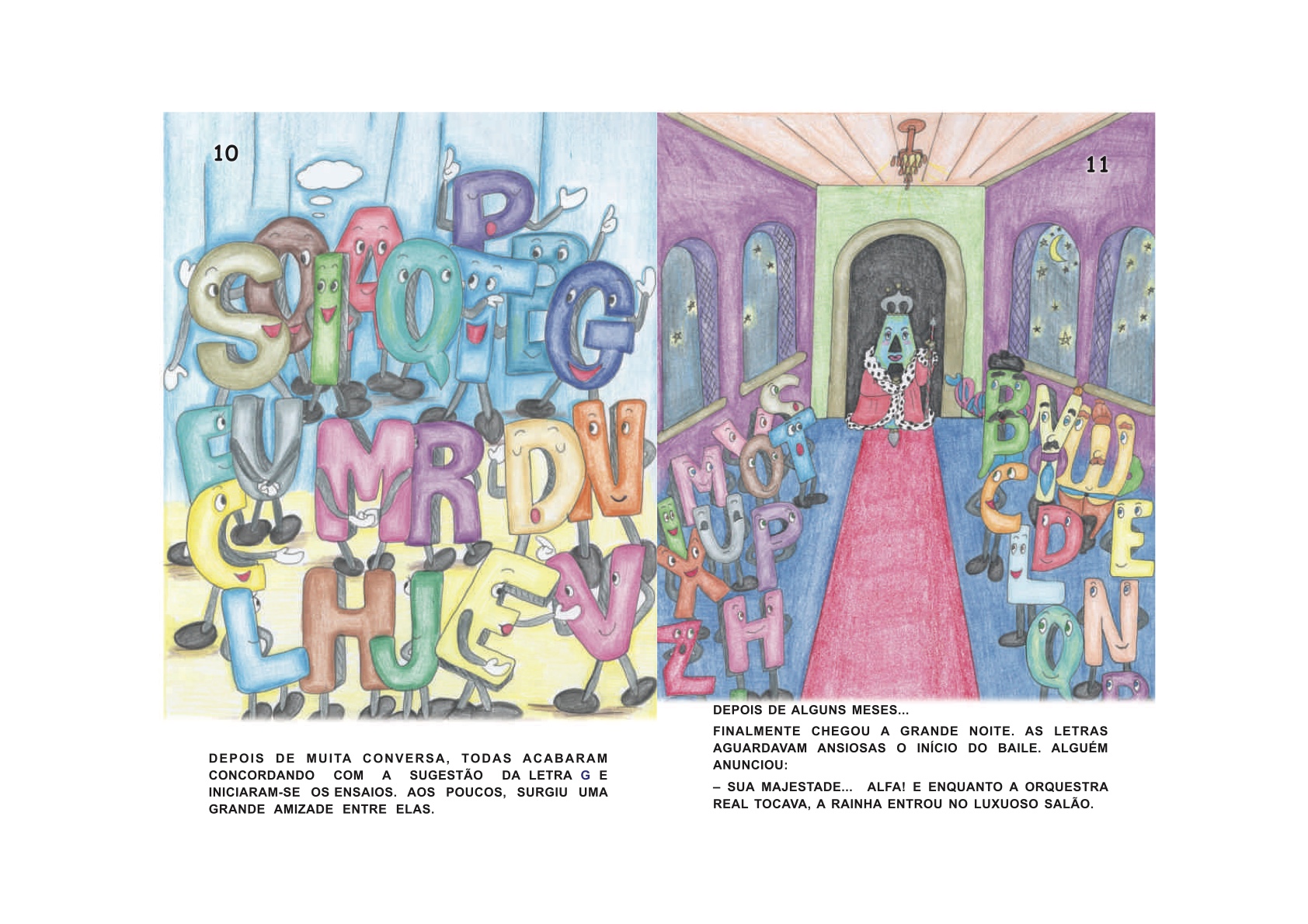 Página 7 - Livro Infantil No Reino das Letras Felizes para Ler e Imprimir para imprimir