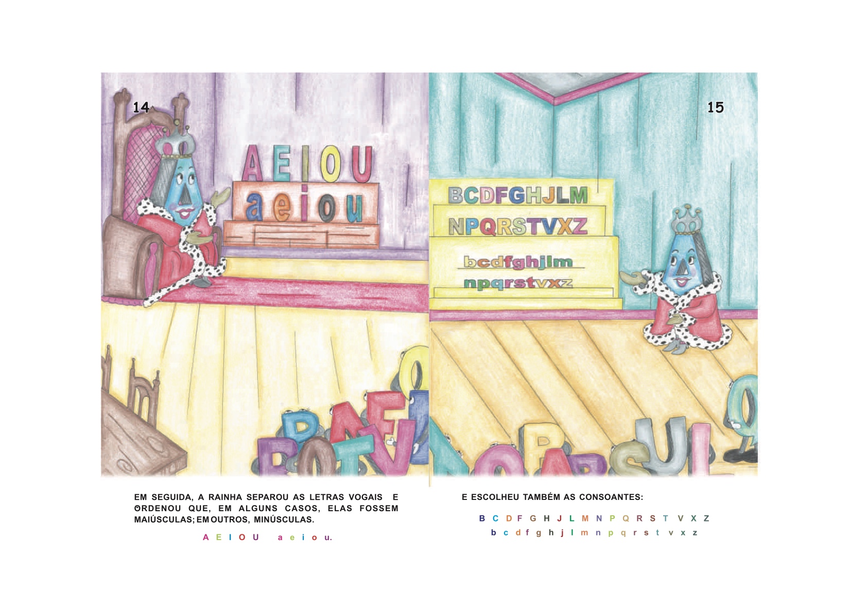 Página 9 - Livro Infantil No Reino das Letras Felizes para Ler e Imprimir para imprimir