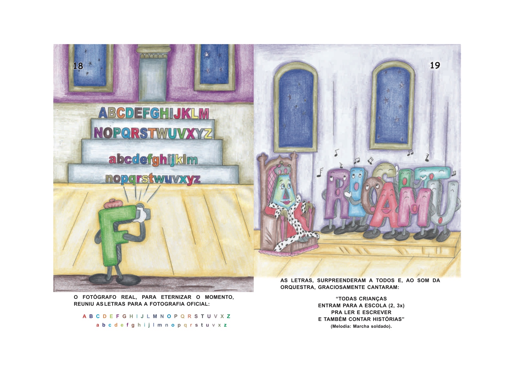 Página 11 - Livro Infantil No Reino das Letras Felizes para Ler e Imprimir para imprimir