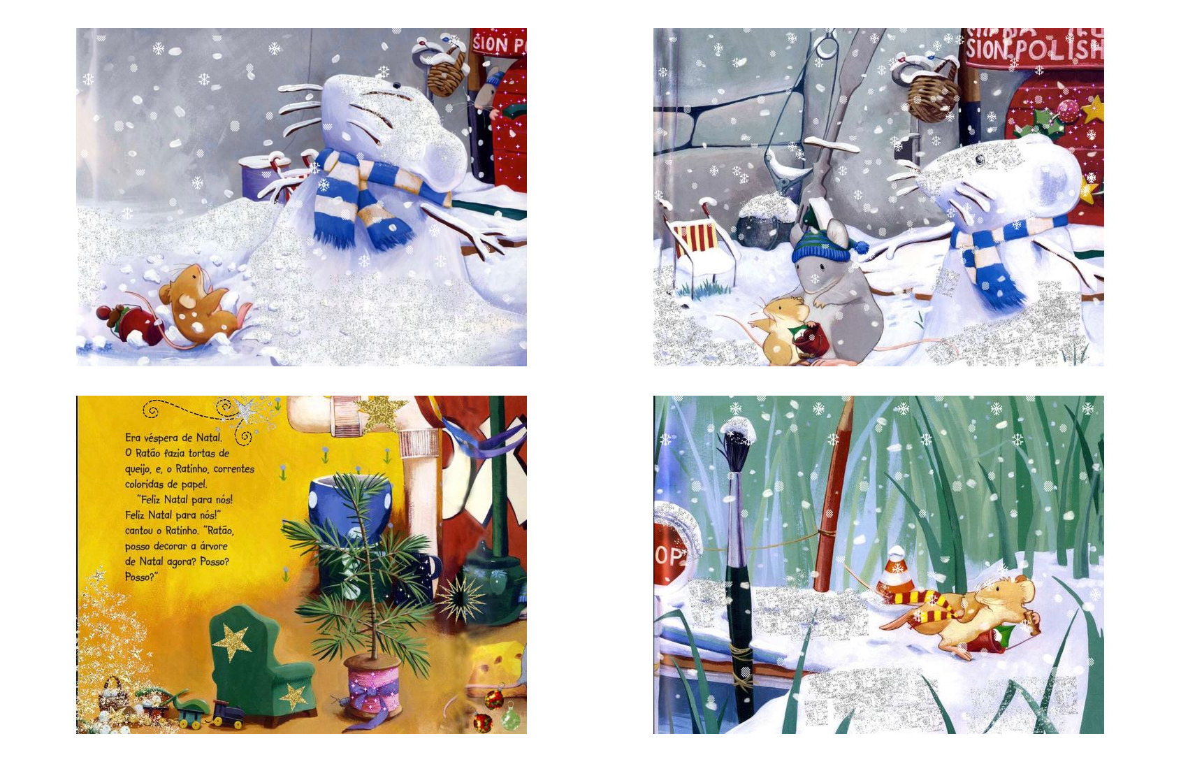 Livro infantil Uma Noite de Natal ilustrado para ler e imprimir - Capa