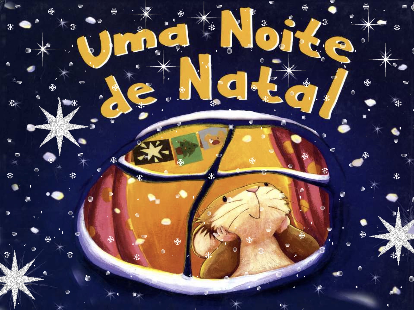 Página do Livro 1 - Livro infantil Uma Noite de Natal ilustrado para ler e imprimir para imprimir