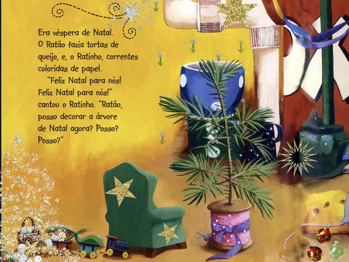 Página do Livro 2 - Livro infantil Uma Noite de Natal ilustrado para ler e imprimir para imprimir