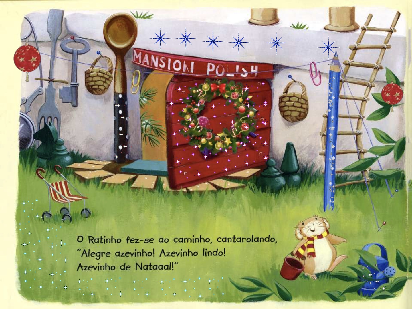 Página do Livro 5 - Livro infantil Uma Noite de Natal ilustrado para ler e imprimir para imprimir