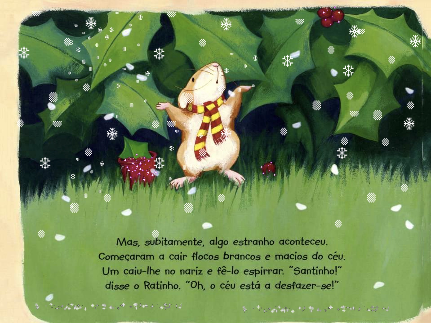 Página do Livro 8 - Livro infantil Uma Noite de Natal ilustrado para ler e imprimir para imprimir