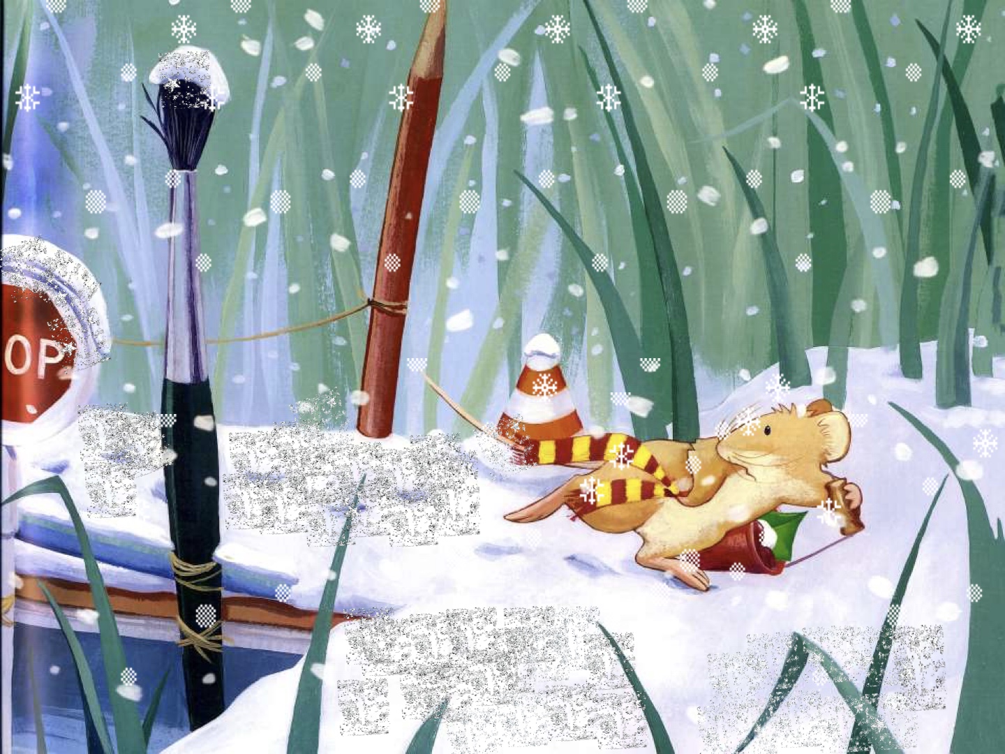Página do Livro 11 - Livro infantil Uma Noite de Natal ilustrado para ler e imprimir para imprimir