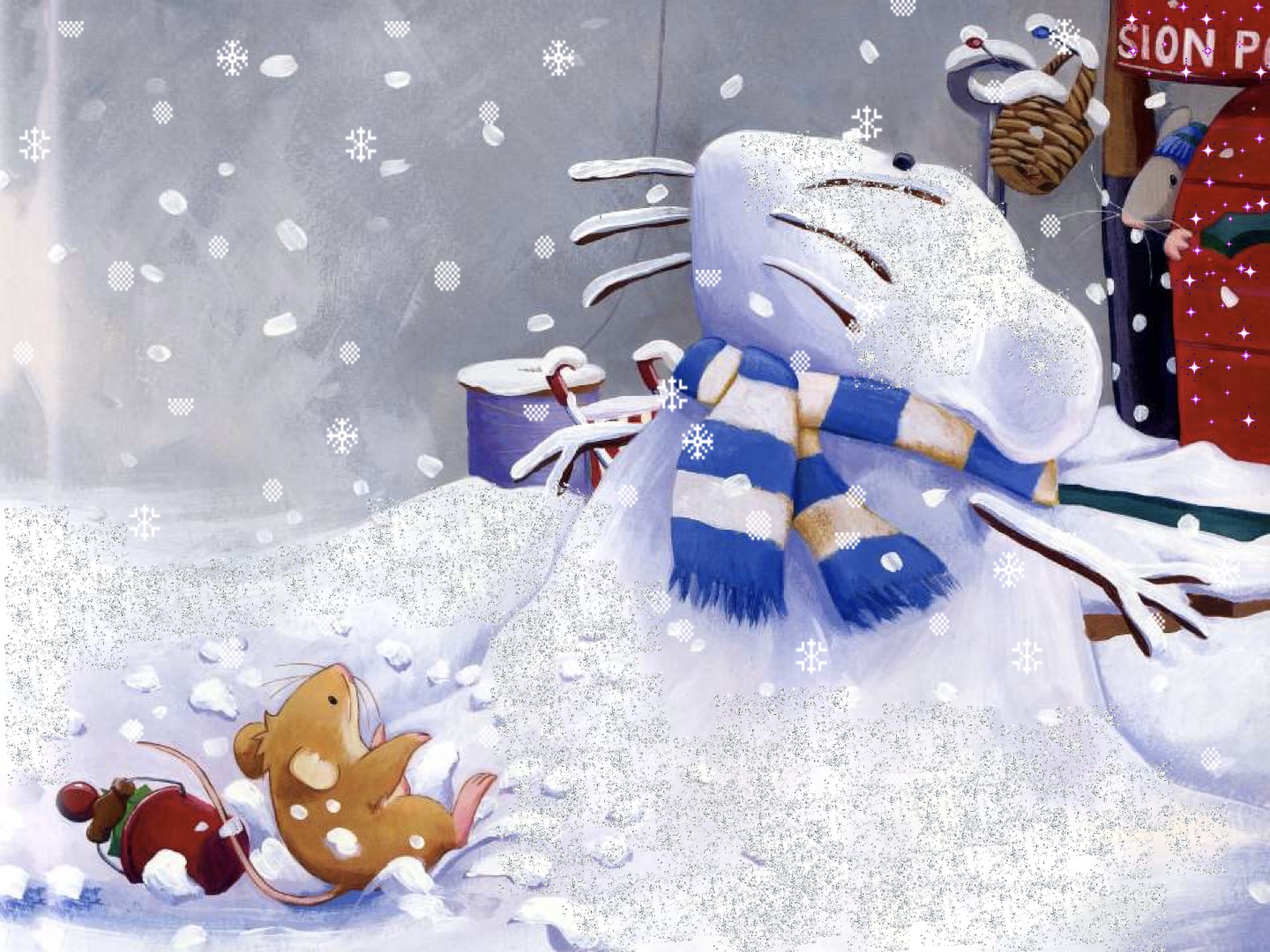 Página do Livro 15 - Livro infantil Uma Noite de Natal ilustrado para ler e imprimir para imprimir