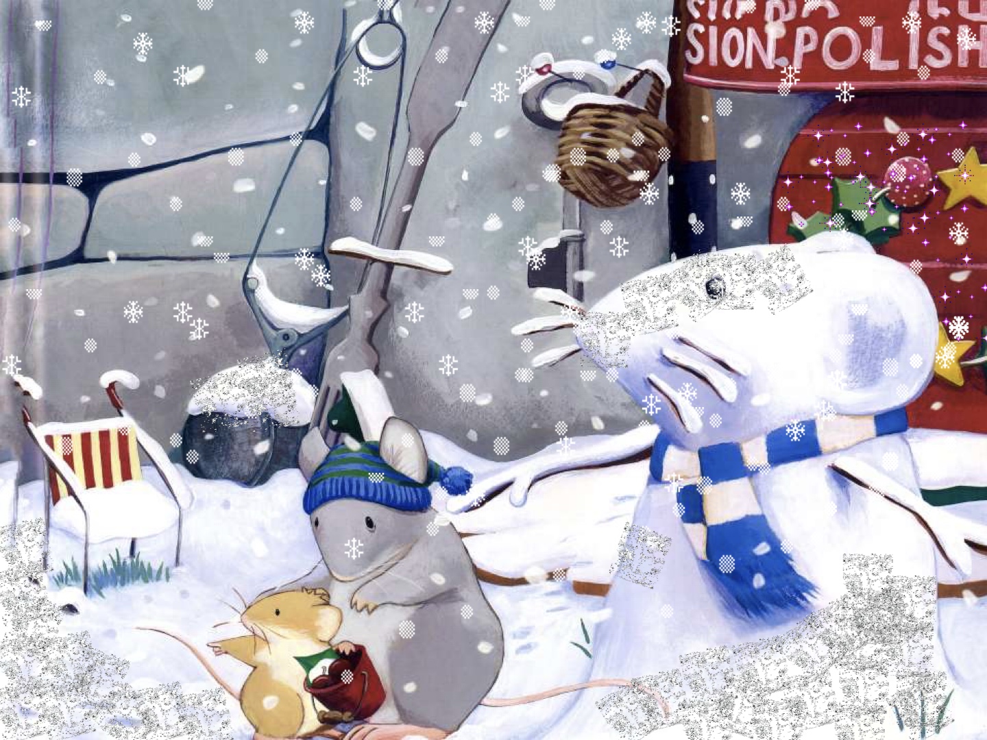 Página do Livro 17 - Livro infantil Uma Noite de Natal ilustrado para ler e imprimir para imprimir