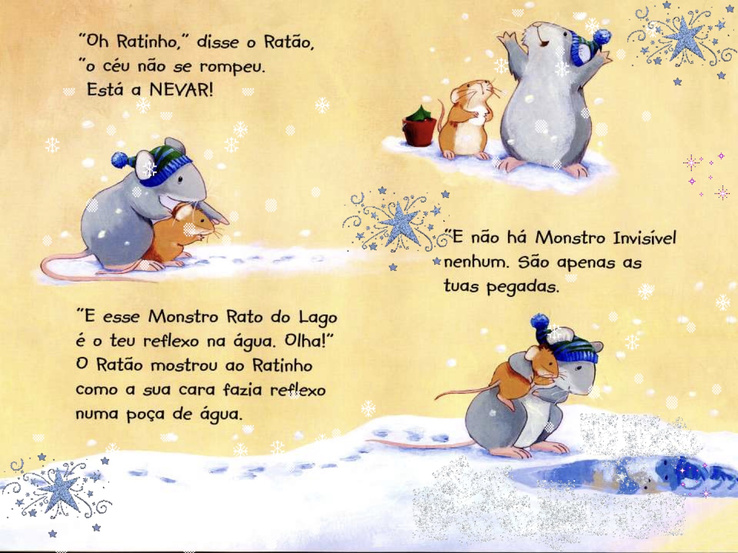 Página do Livro 18 - Livro infantil Uma Noite de Natal ilustrado para ler e imprimir para imprimir