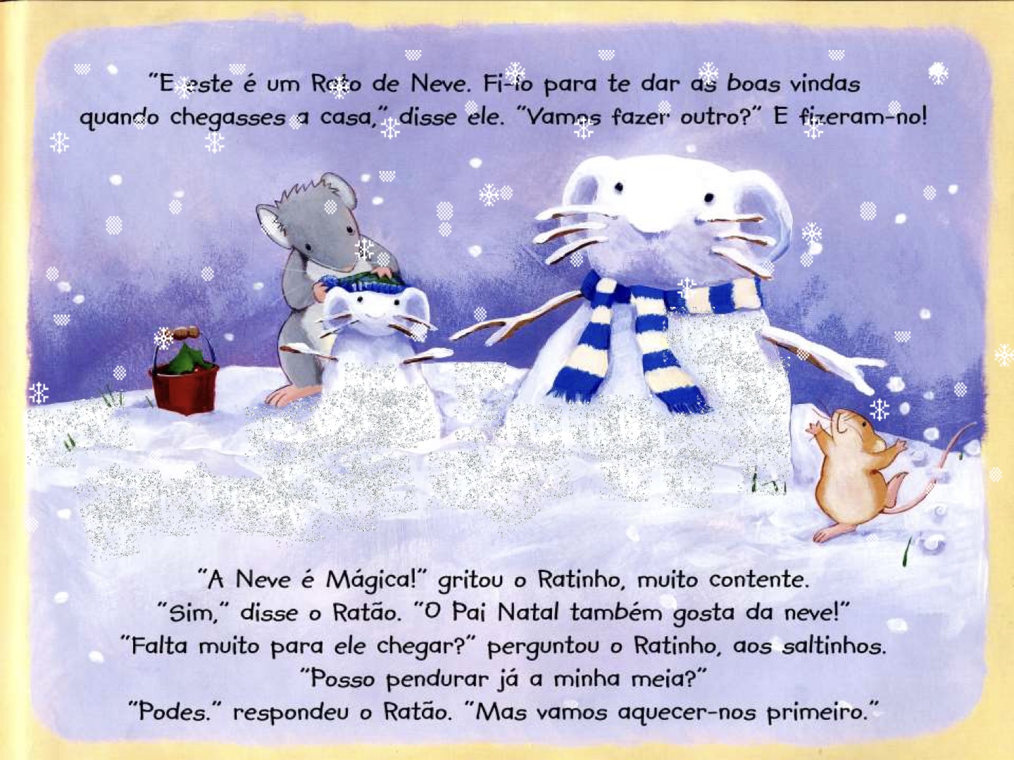 Página do Livro 19 - Livro infantil Uma Noite de Natal ilustrado para ler e imprimir para imprimir