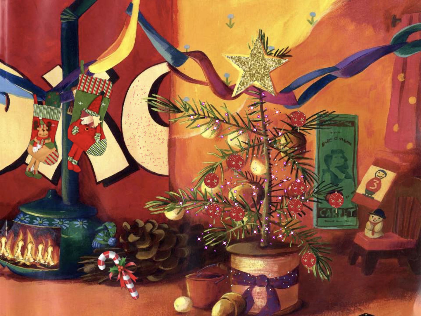 Página do Livro 21 - Livro infantil Uma Noite de Natal ilustrado para ler e imprimir para imprimir