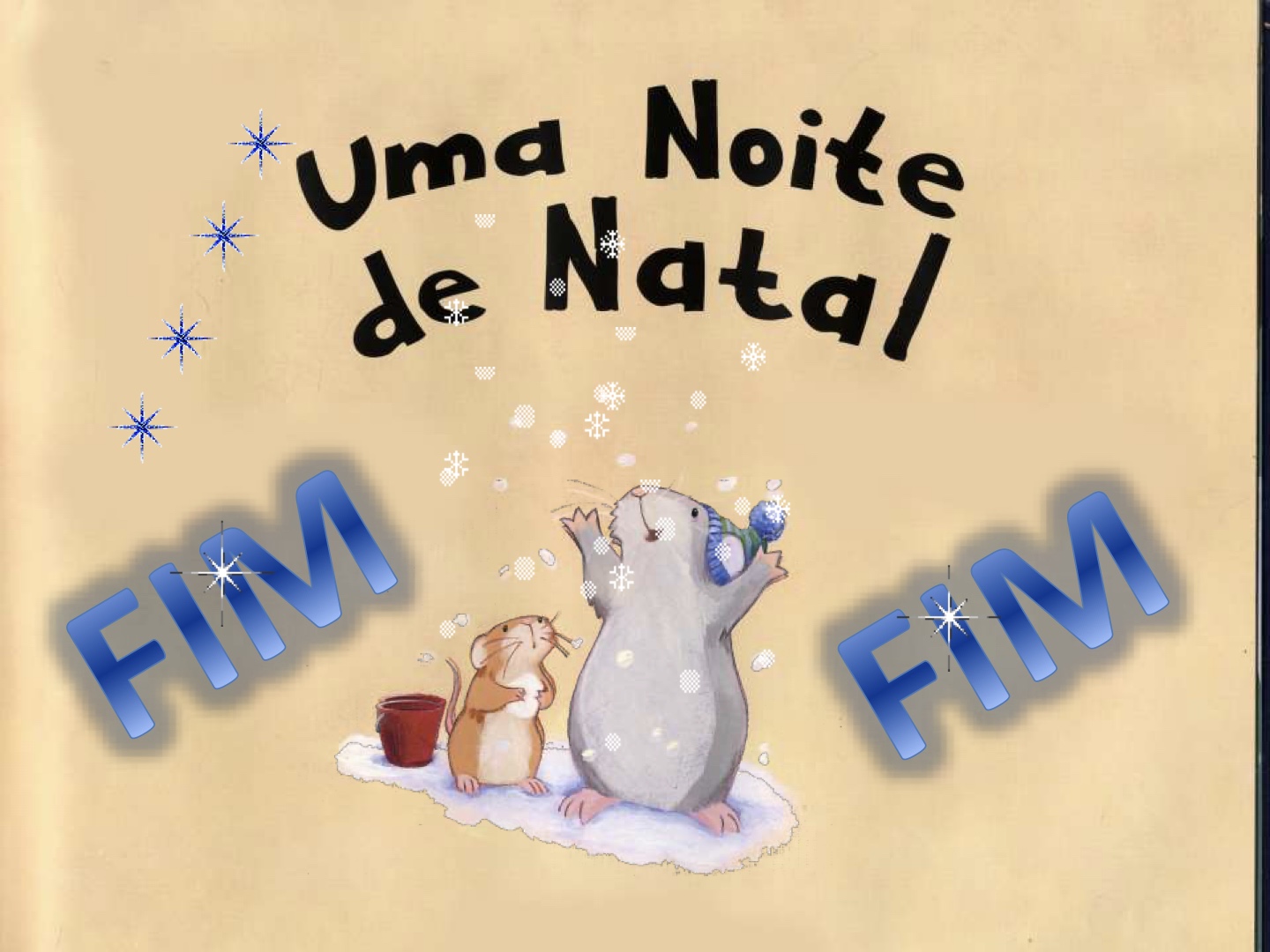 Página do Livro 22 - Livro infantil Uma Noite de Natal ilustrado para ler e imprimir para imprimir